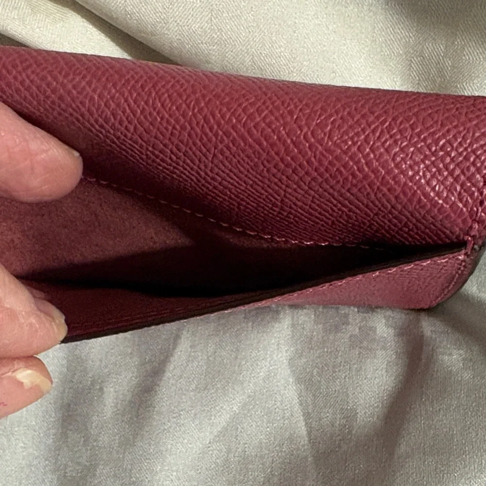 Coach Pink Leather Card Holder - Picture 12 of 13